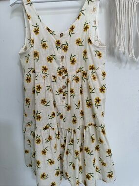Zara - floral linen romper - size 8